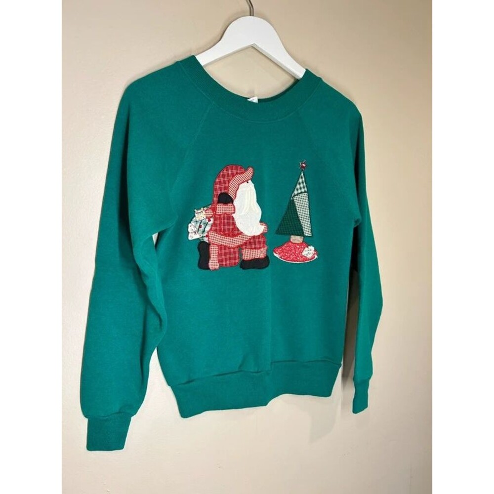 Vintage Pannill By Hanes Women’s Small Christmas Santa Sweatshirt